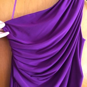 Purple one strap Evan-Picone dress